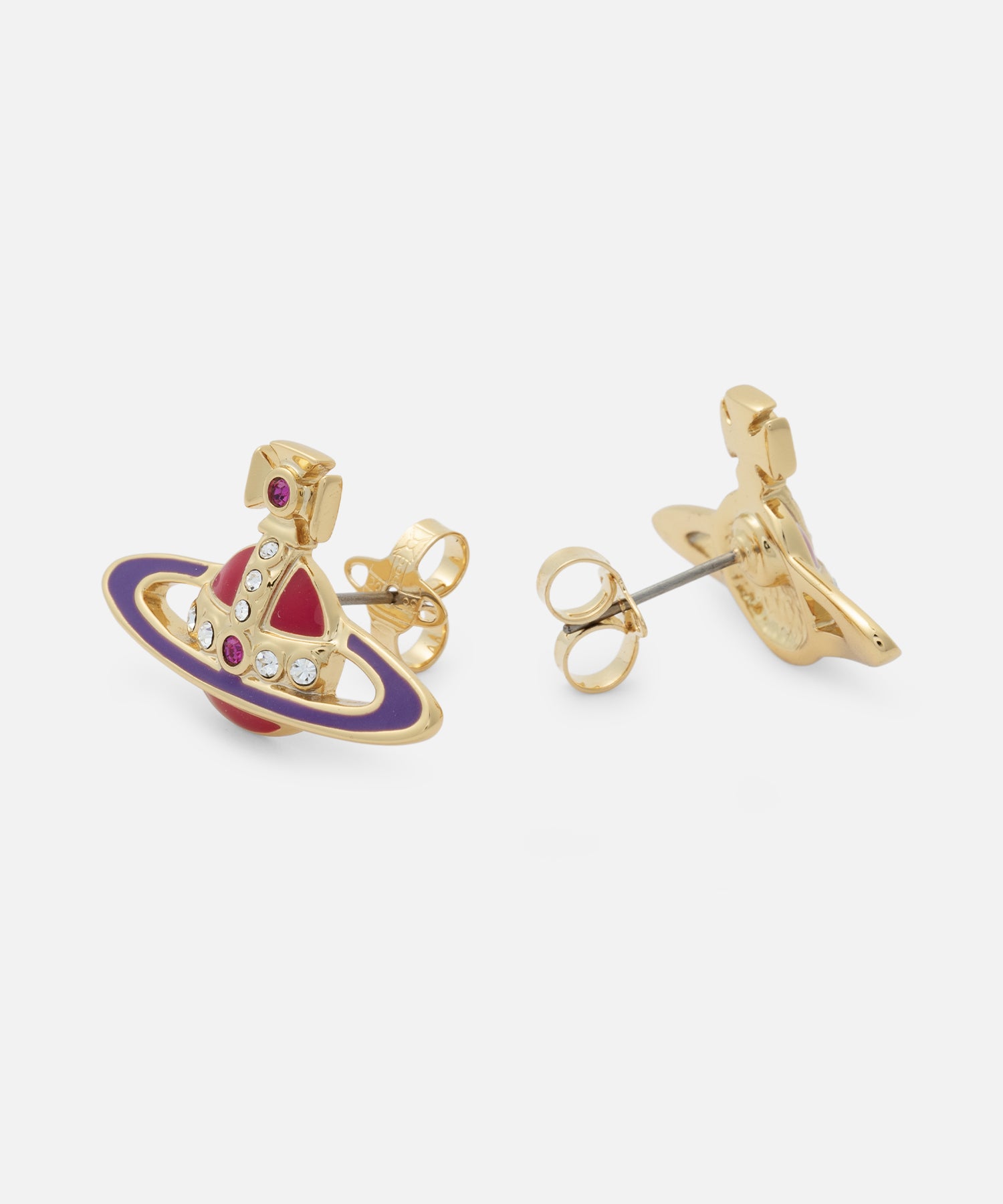 SMALL NEO BAS RELIEF ピアス(レッド系)（メンズ）（1250952350