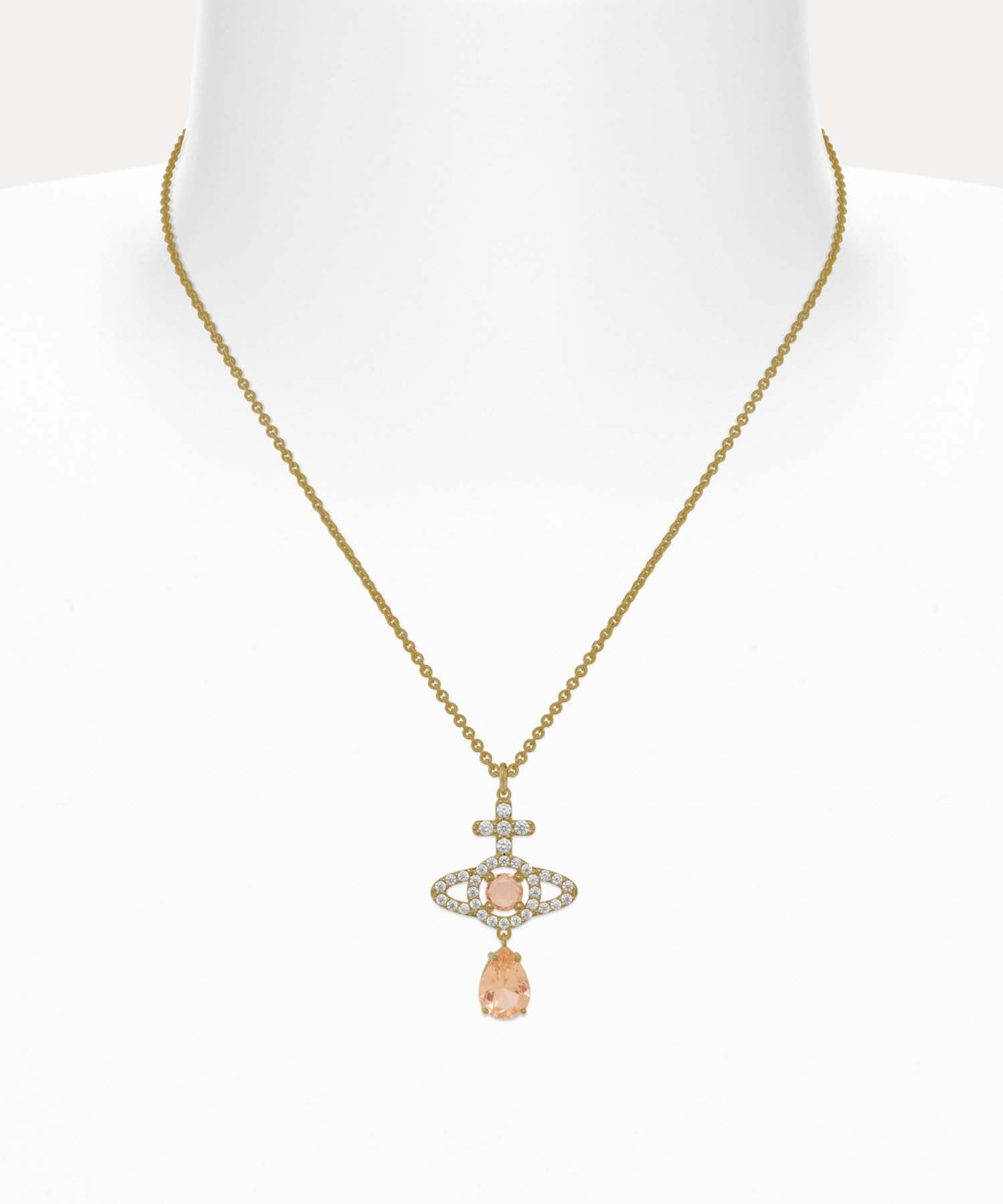 OLYMPIA CZ DROP ネックレス(ゴールド)（メンズ）（1250961298