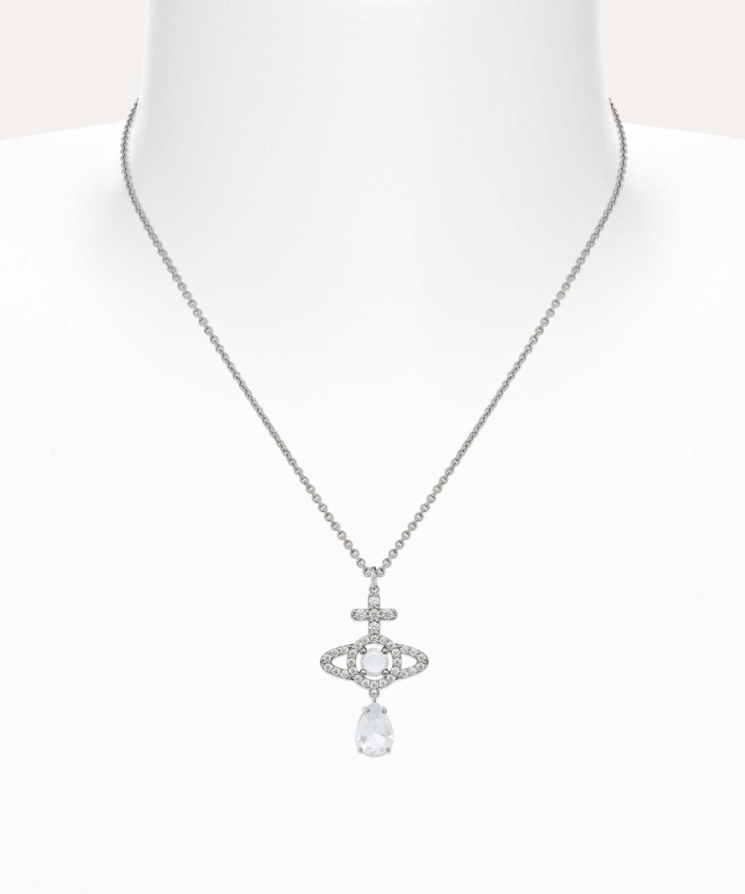 OLYMPIA CZ DROP ネックレス(シルバー)（メンズ）（1250961298