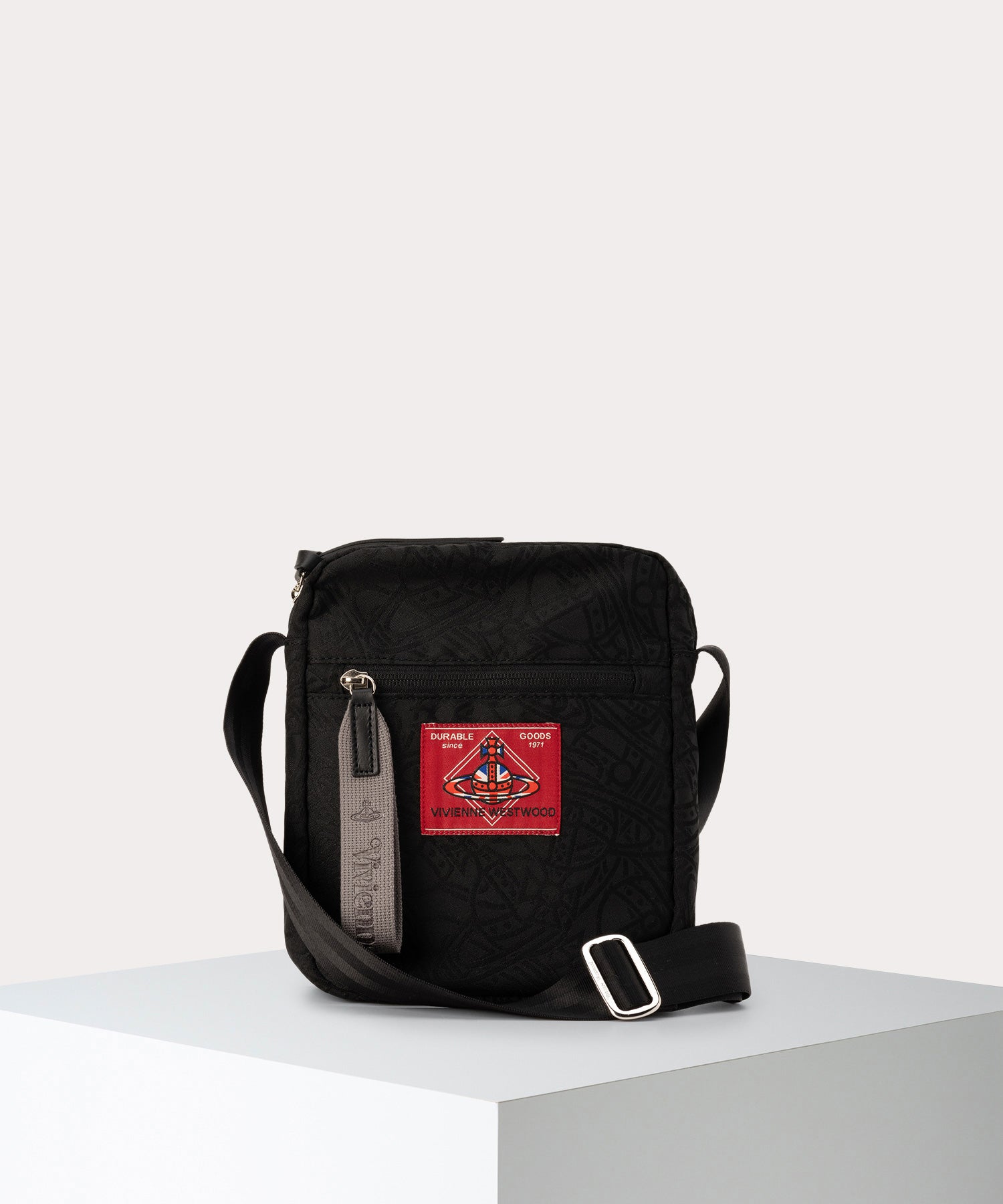 TANGLED ORB JACQUARD LUKE ショルダーバッグ(ブラック)（メンズ