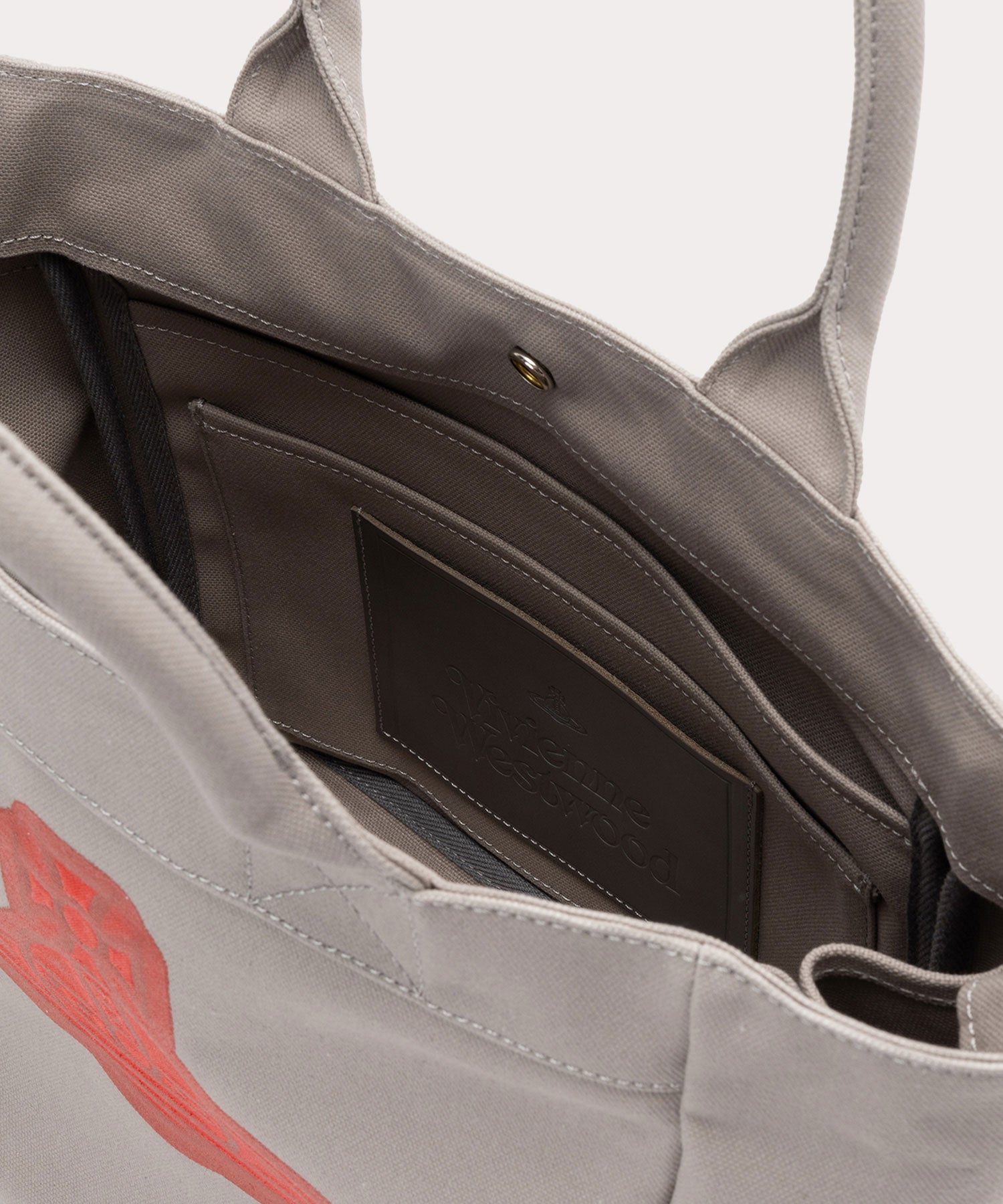 【Vivienne Westwood】CANVAS RUBBER ORBトートバッグM 大人気!! Vivienne Westwood CANVAS RUBBER ORB トートバッグ M