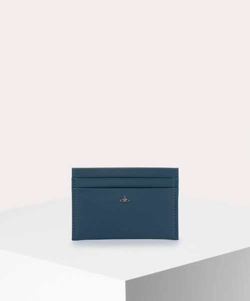SMOOTH LEATHER カードケース(ブルー系)（レディース
