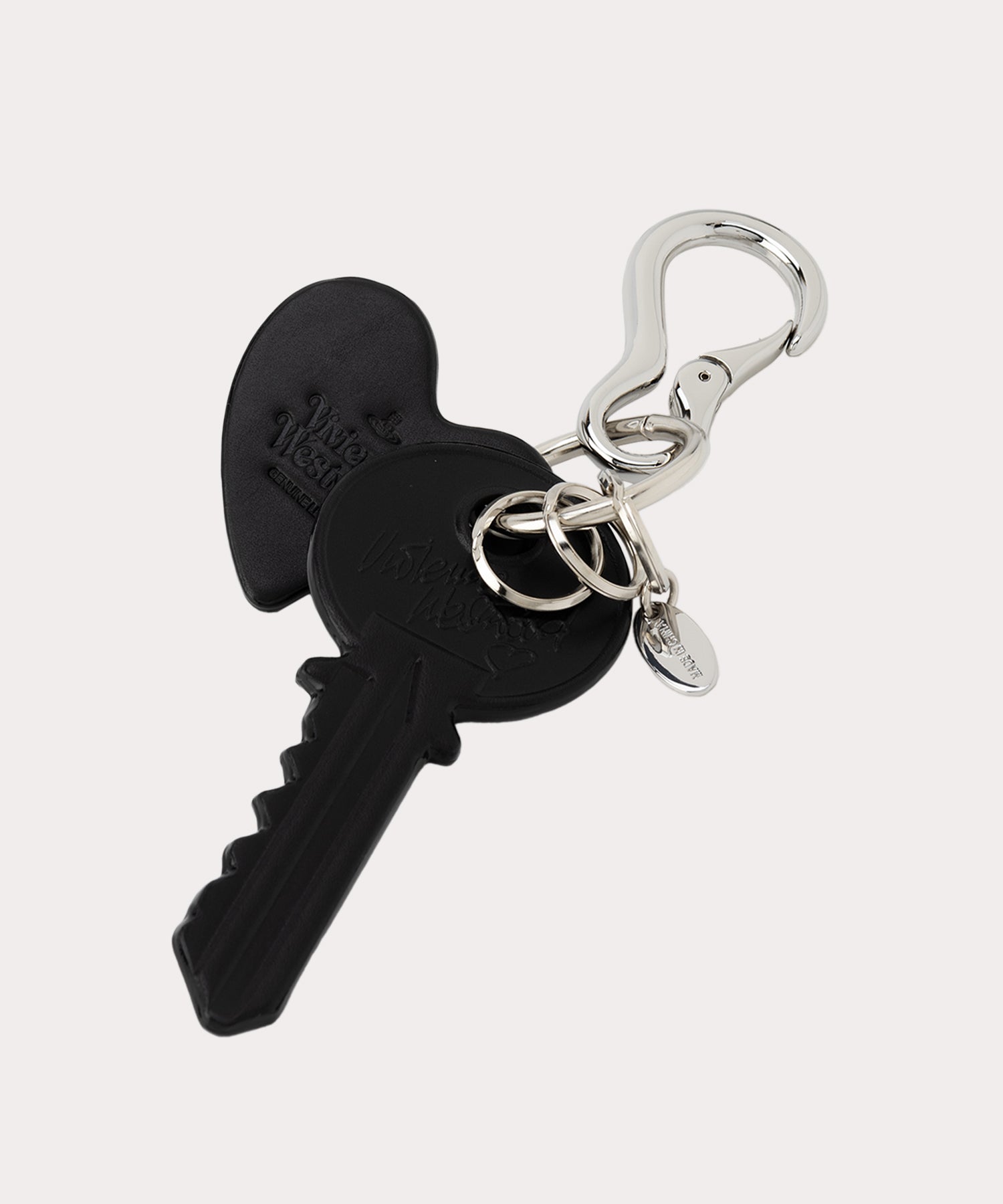 【超美品】Vivienne Westwood ブラックキーホルダー VIVIENNEWESTWOOD】オールブラックオーブキーホルダー (Vivienne