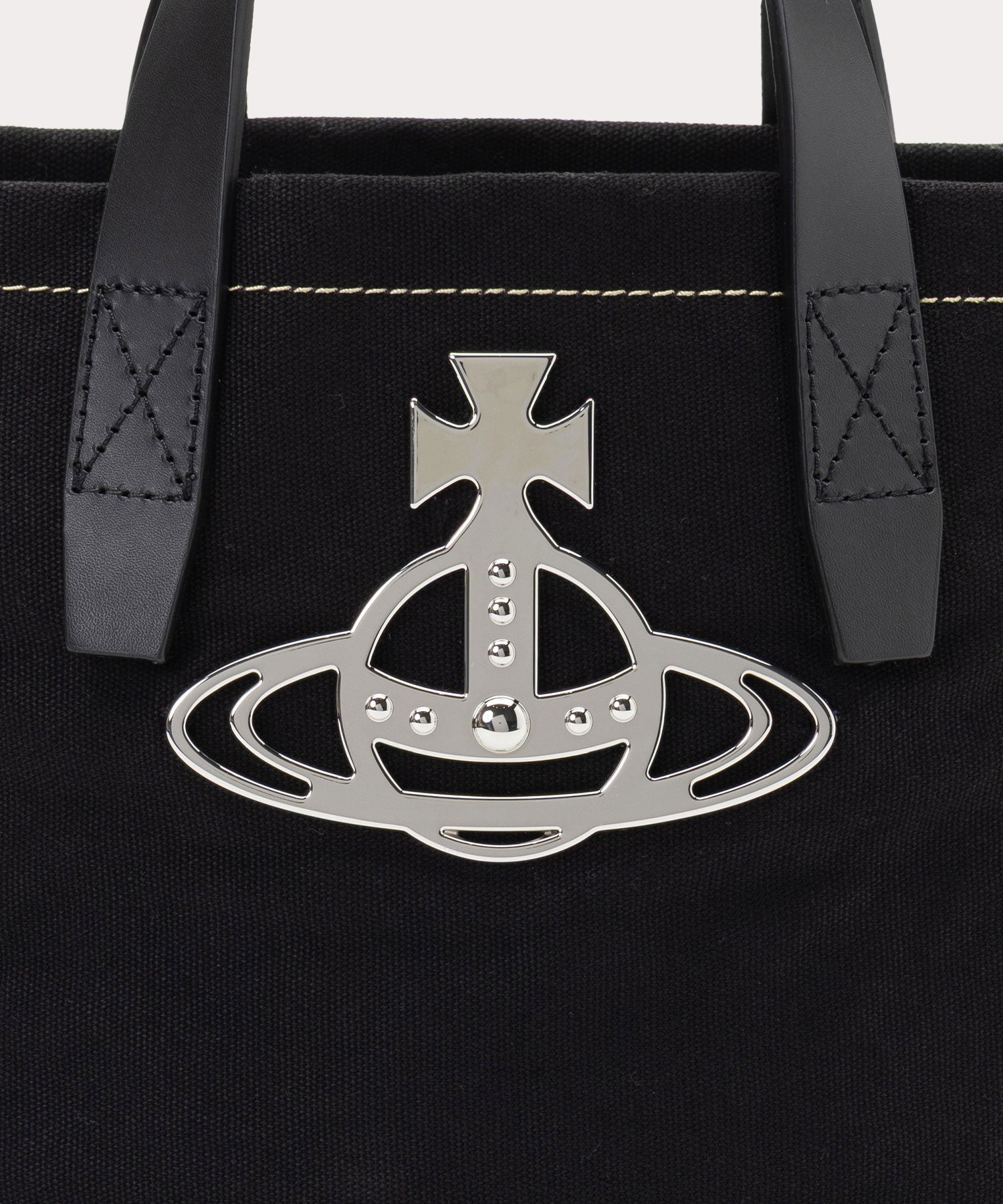 【Vivienne Westwood】CANVASトートバッグS アジア限定】CANVASトートバッグS(ブラック)(レディース