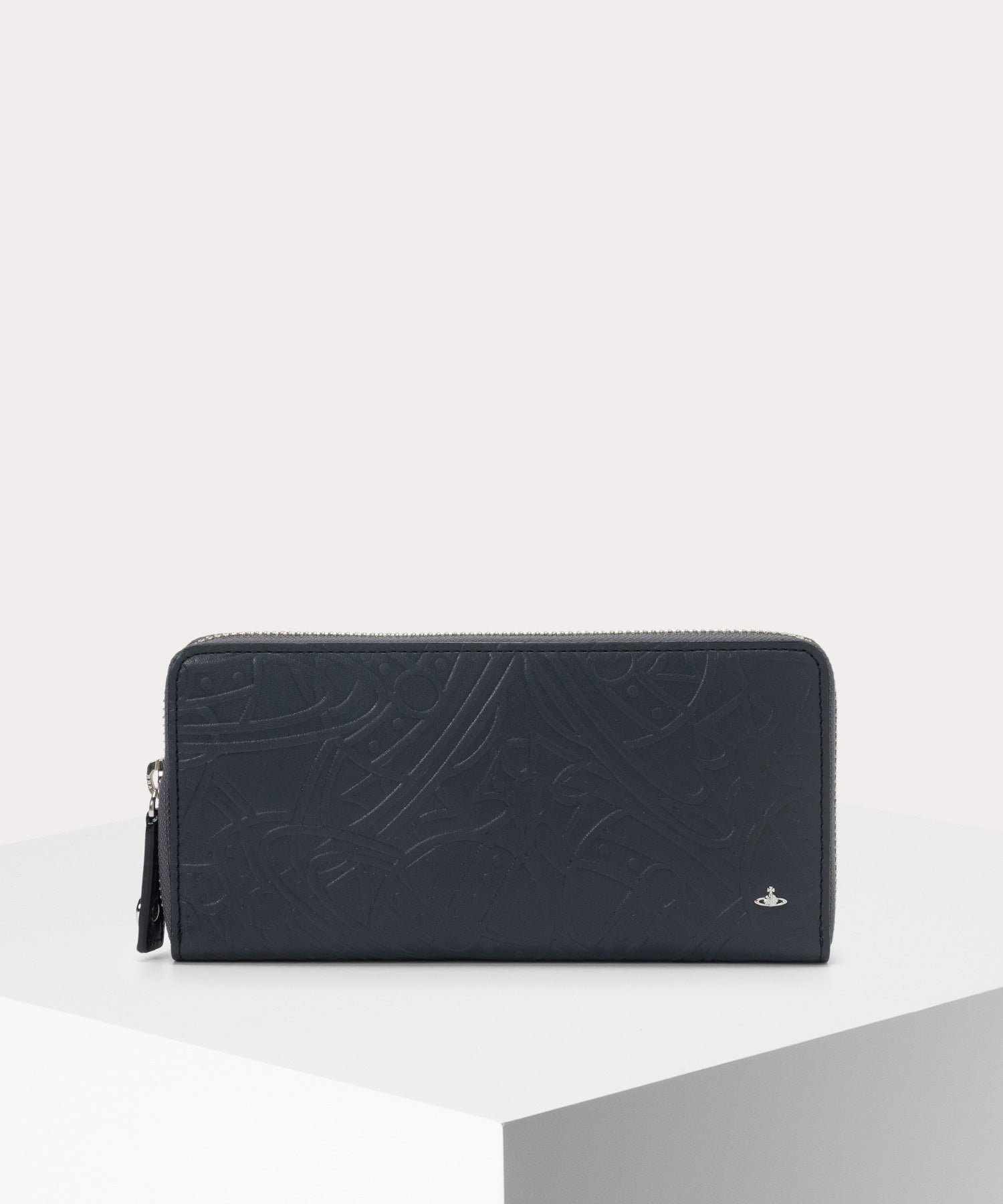 TANGLED ORB LEATHER ラウンドファスナー長財布(ブラック)（メンズ