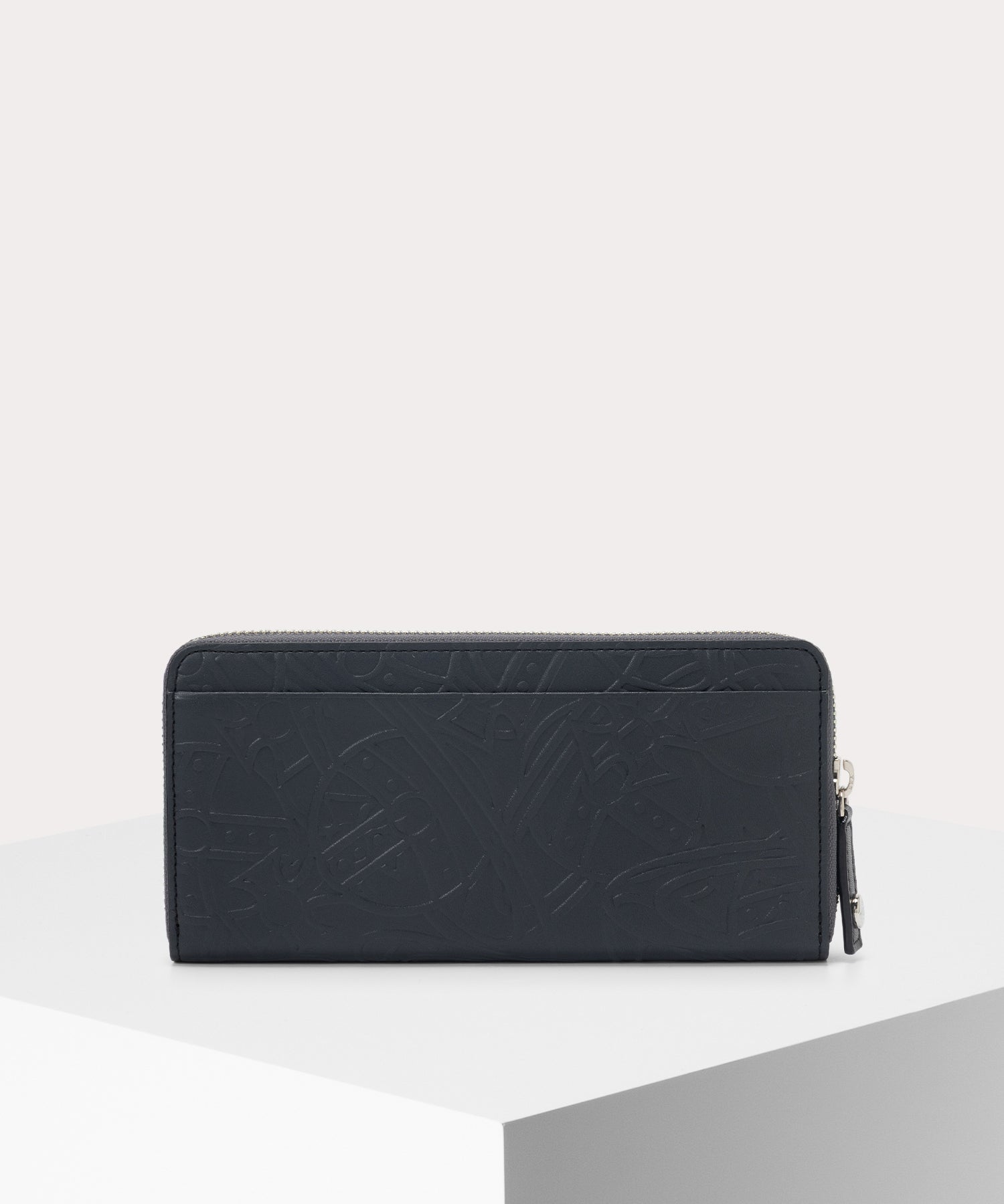 TANGLED ORB LEATHER ラウンドファスナー長財布(ブラック)（メンズ