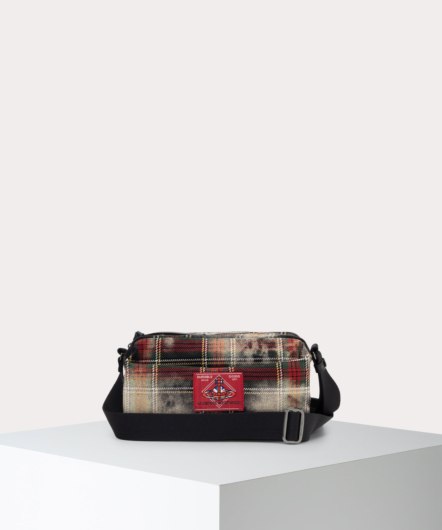 BLEACHED TARTAN JUDE ショルダーバッグ(CHELSEA TARTAN)（メンズ