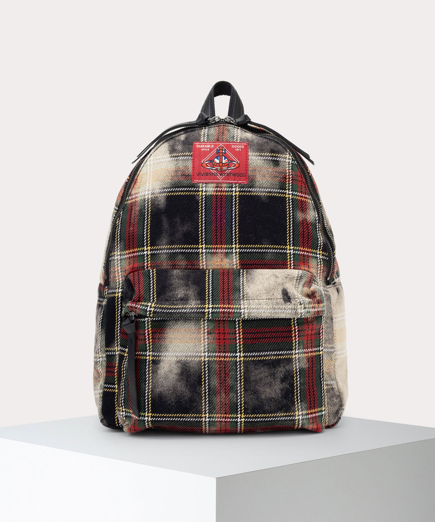 Vivienne Westwood チェック柄リュック BLEACHED TARTAN GEORGE リュックM(CHELSEA TARTAN)（メンズ