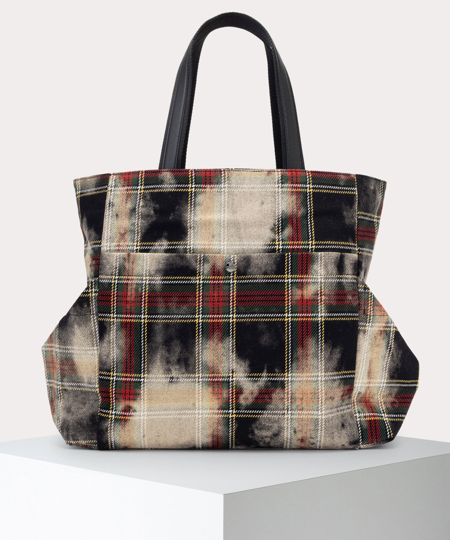 BLEACHED TARTAN HENRY トートバッグM(CHELSEA TARTAN)（メンズ