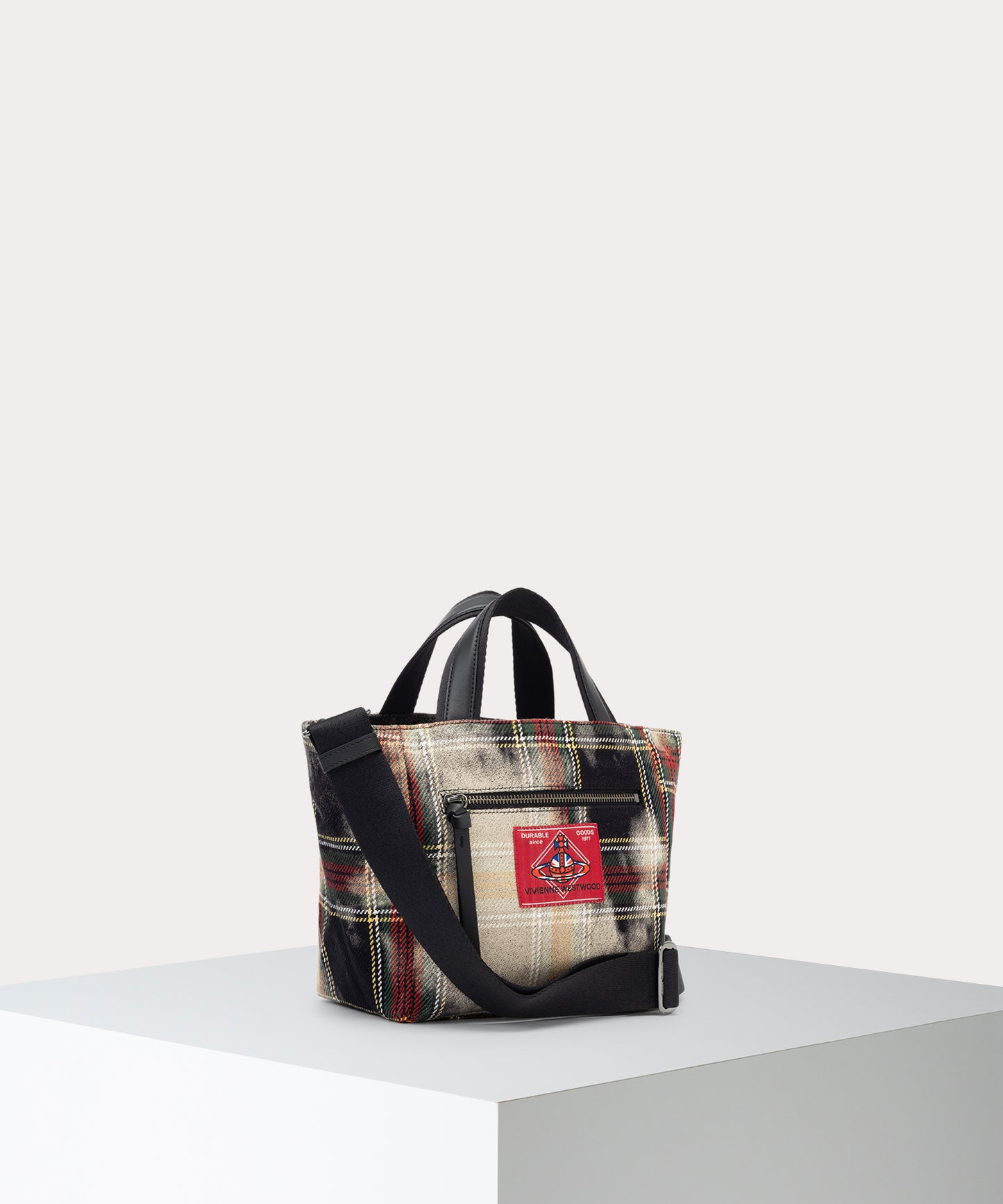 BLEACHED TARTAN HENRY トートバッグS