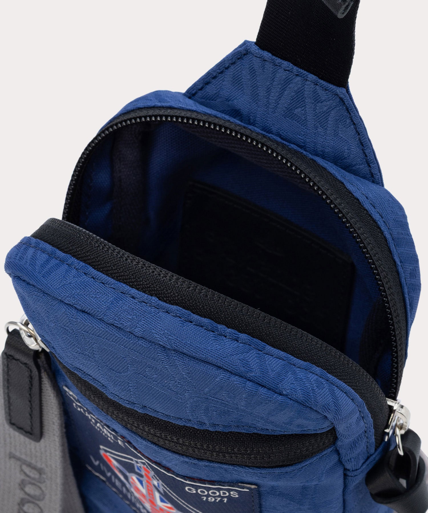 TANGLED ORB JACQUARD MINI ショルダーバッグ(ブルー)（メンズ