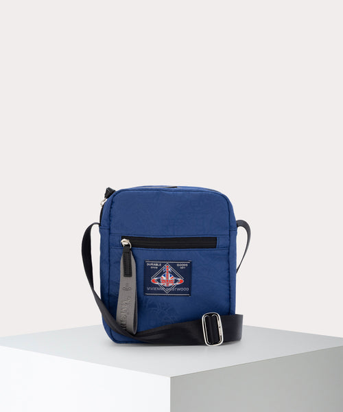 TANGLED ORB JACQUARD ショルダーバッグ(ブルー)（メンズ