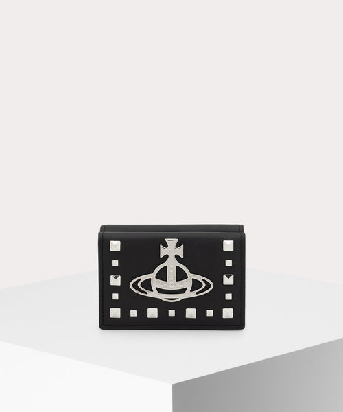 LEATHER STUDS 三つ折り財布(ブラック)（メンズ）（1320961044）｜財布