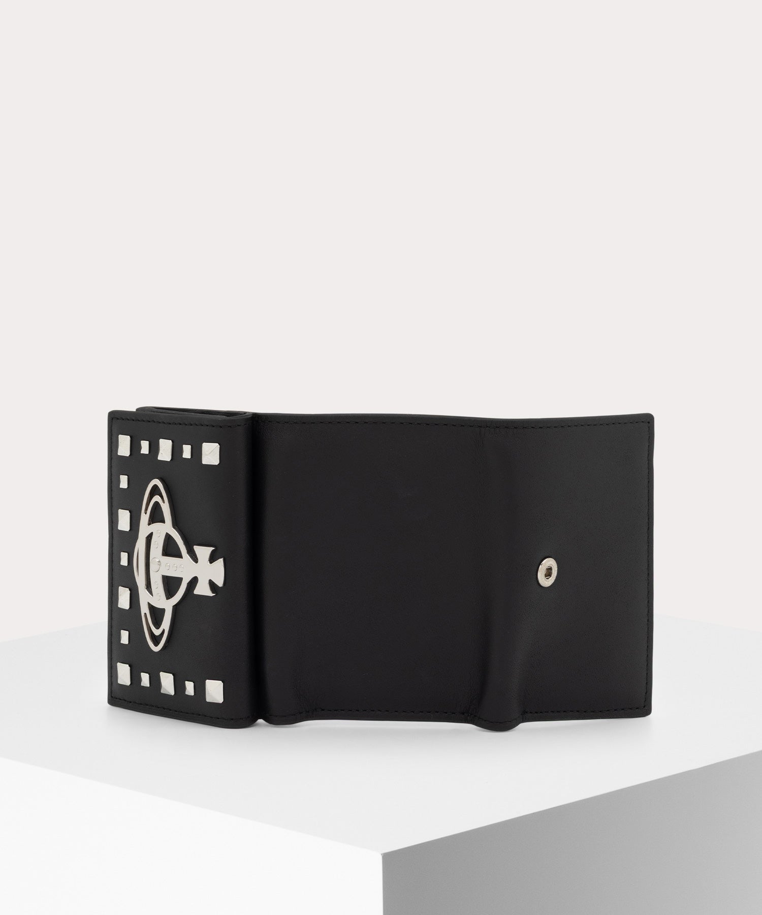 LEATHER STUDS 三つ折り財布(ブラック)（メンズ）（1320961044）｜財布