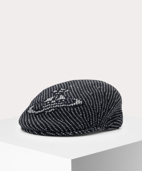 【VivienneWestwood】ハンチング/キャスケット ORB THERMO ハンチング帽(ブラック)（メンズ）（1344952001