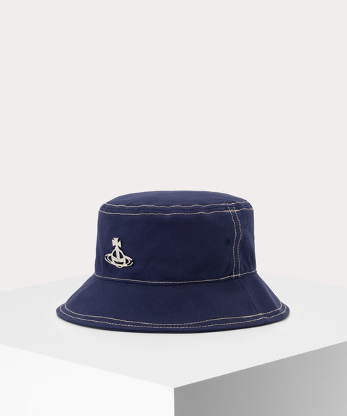 セール⭐︎Vivienne Westwood ネイビー　コットン帽子 セール⭐︎Vivienne Westwood ネイビー コットン帽子 ネイビー（紺）系