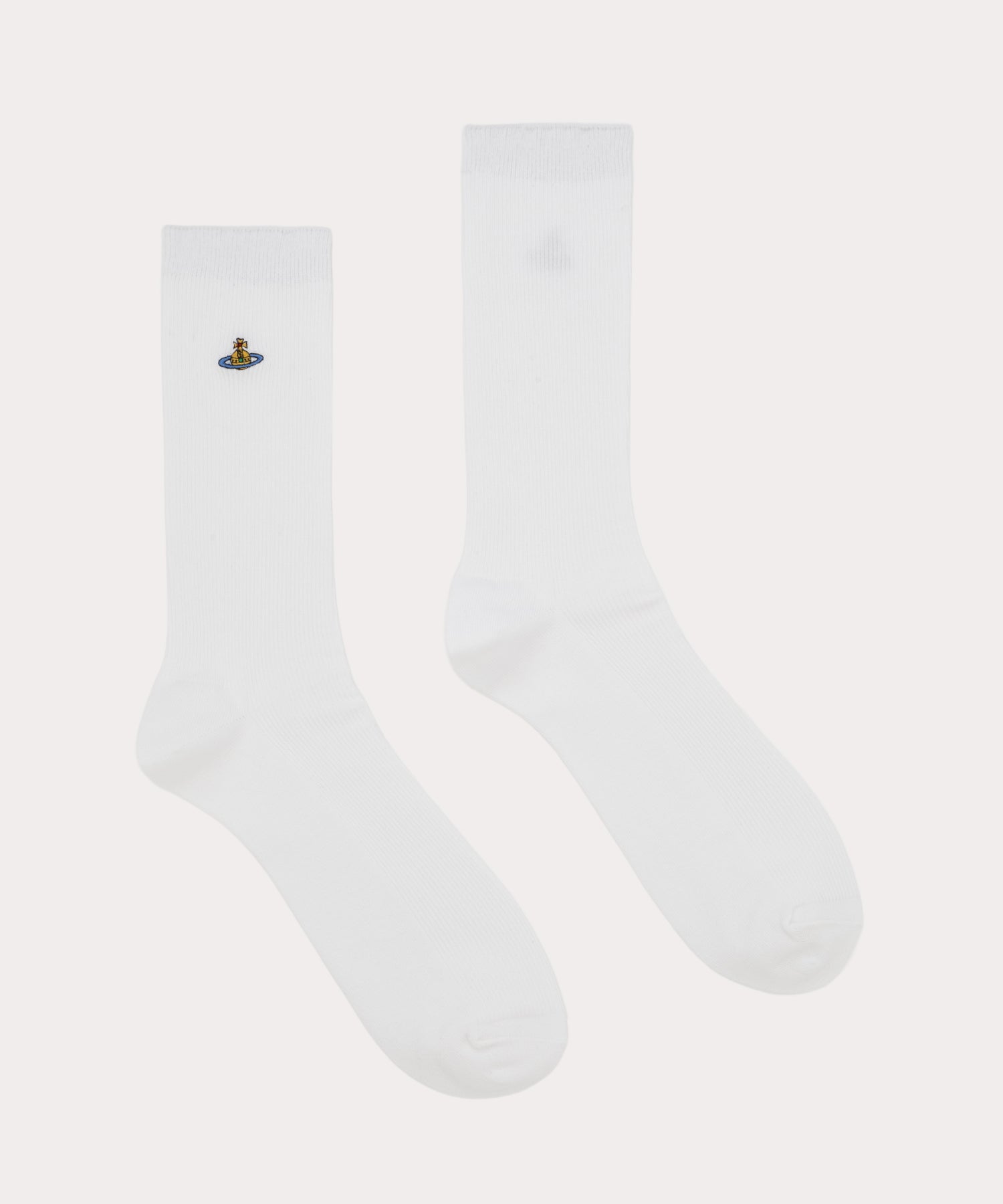 RIBBED クルーソックス(ホワイト)（メンズ）（1345952001）｜ソックス