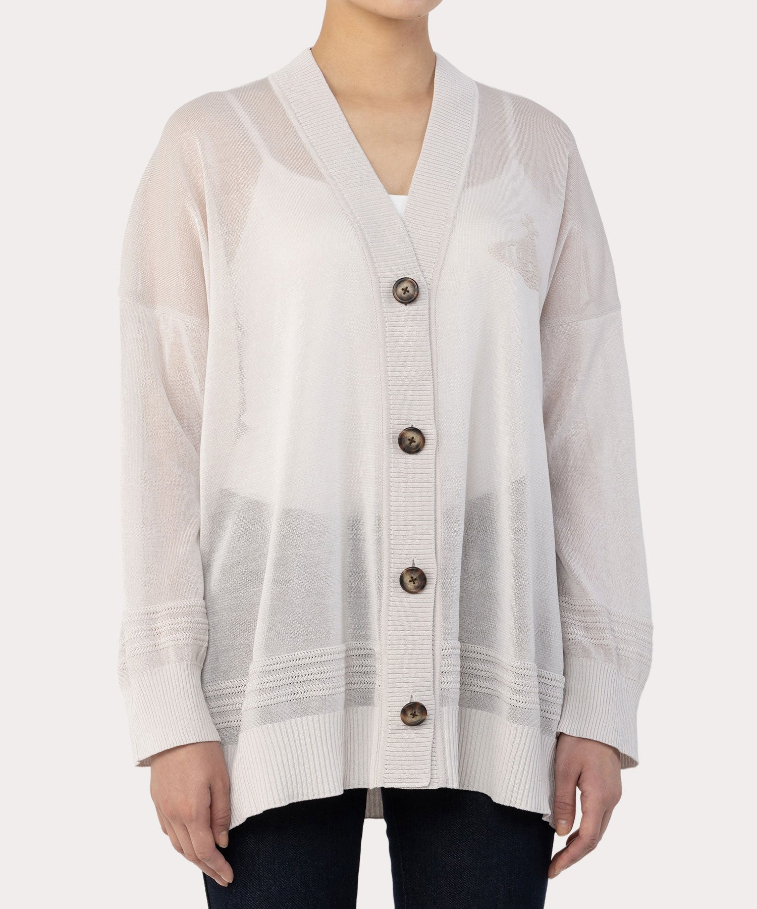 衝撃特価 Westwood Vivienne +5 カーディガン シースルー トップス