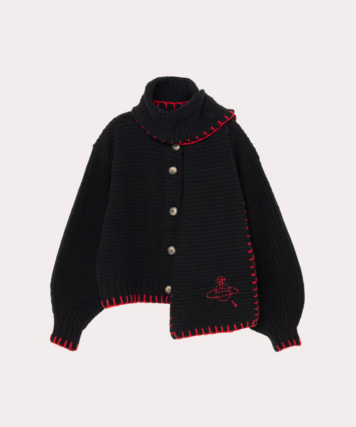 M ·Vivienne Westwood カーディガン マフラー付 ベージュ ﻿ M ·Vivienne Westwood カーディガン マフラー付 ベージュ