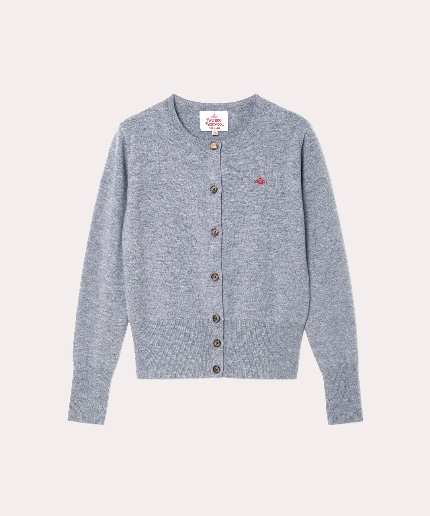 ウーレンベーシック クルーネックカーディガン