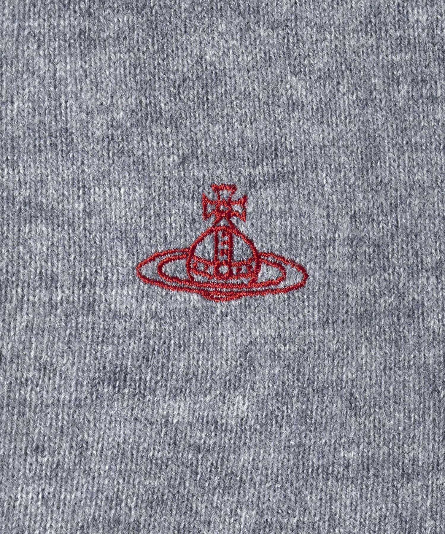 ウーレンベーシック クルーネックカーディガン(グレー)（レディース