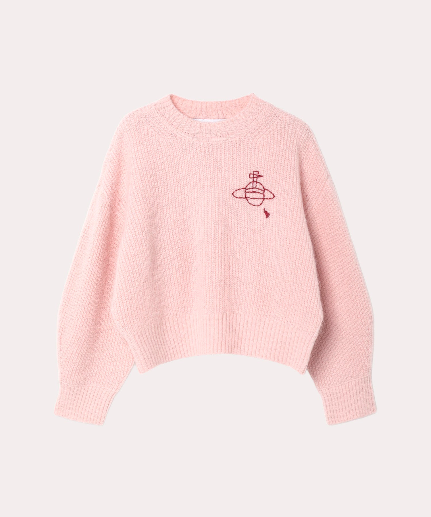 ヘアリーニット プルオーバー(ピンク)（レディース）（1612152024