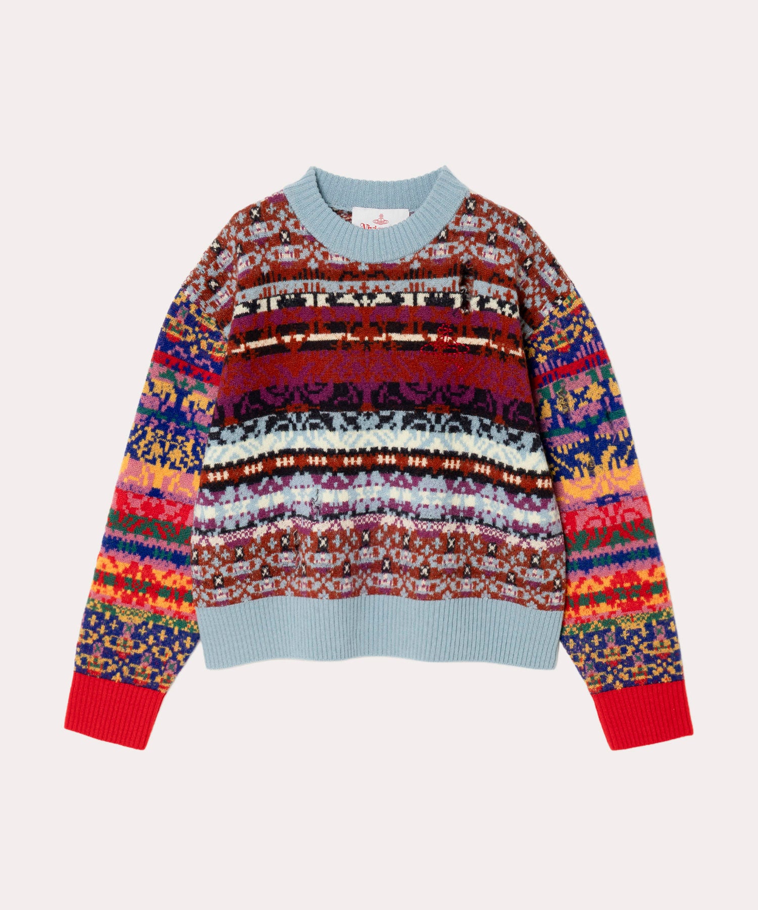 ヴィヴィアンウエストウッド リネン混 ビッグ ハート 変形プルオーバー ニット ヴィヴィアンウエストウッド リネン混 ビッグ ハート 変形プル