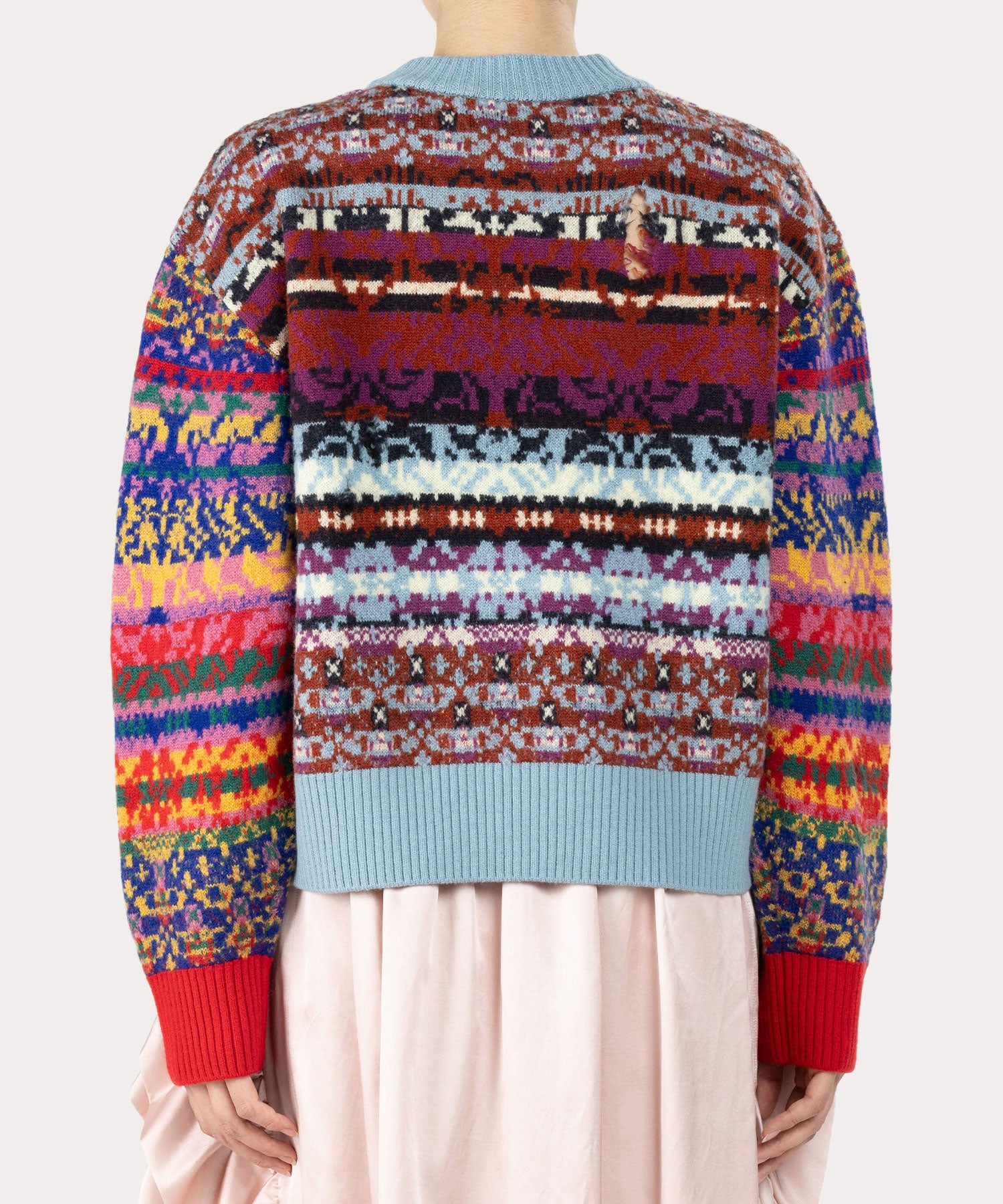 フェアアイルニット プルオーバー(ブラウン系)（レディース