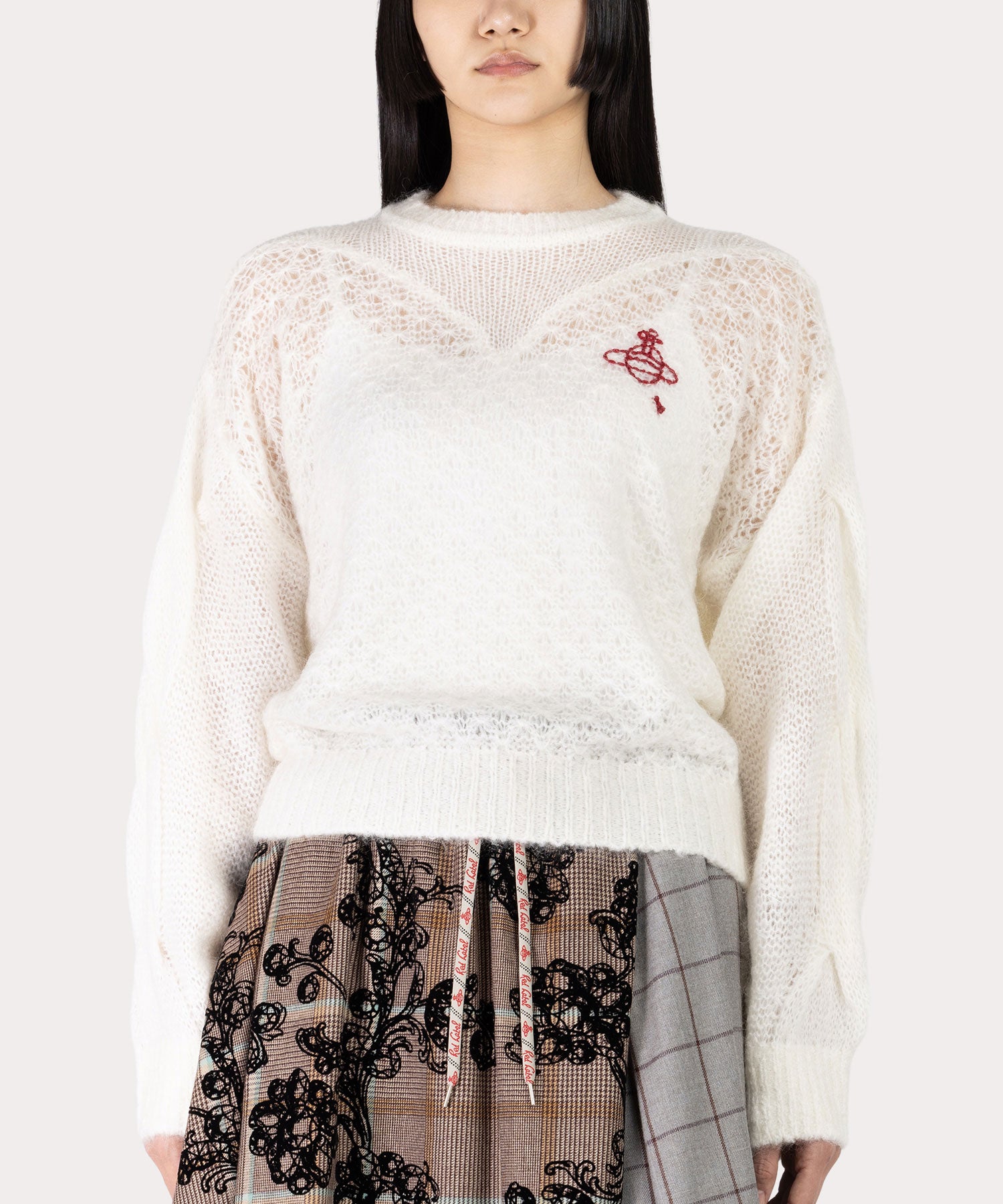 レーシーステッチ ハートトップ(ホワイト)（レディース）（1612152031