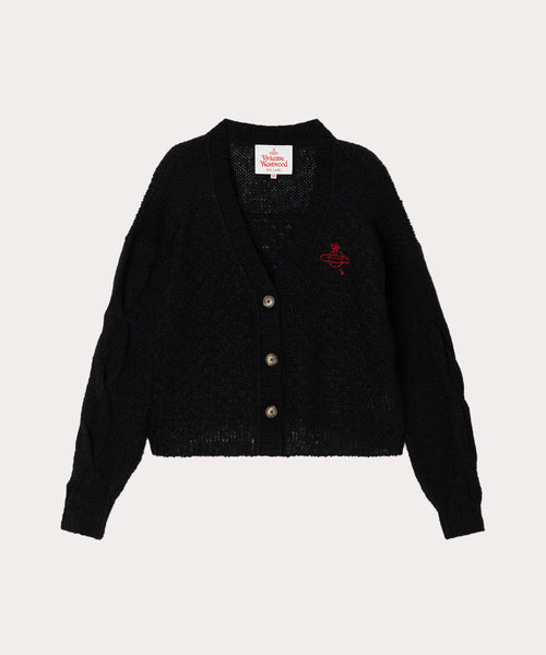 レーシーステッチ カーディガン(ブラック)（レディース）（1612152032