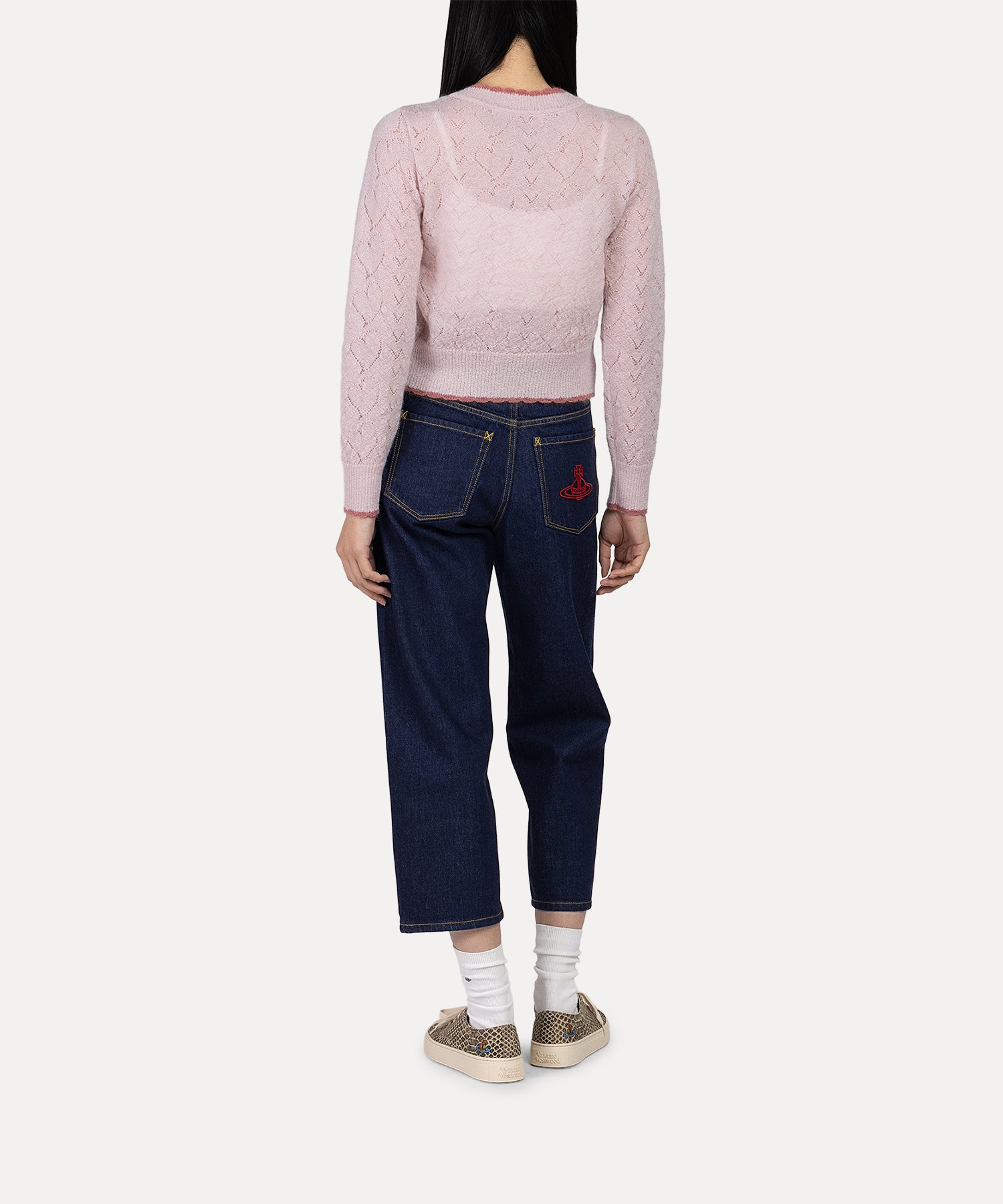 ハートニット レイヤードトップ(ピンク)（レディース）（1612161001