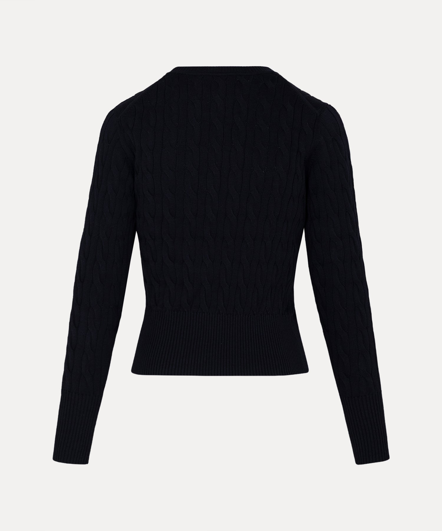 Vivienne Westwood ケーブル編み ニットショール オーブボタン