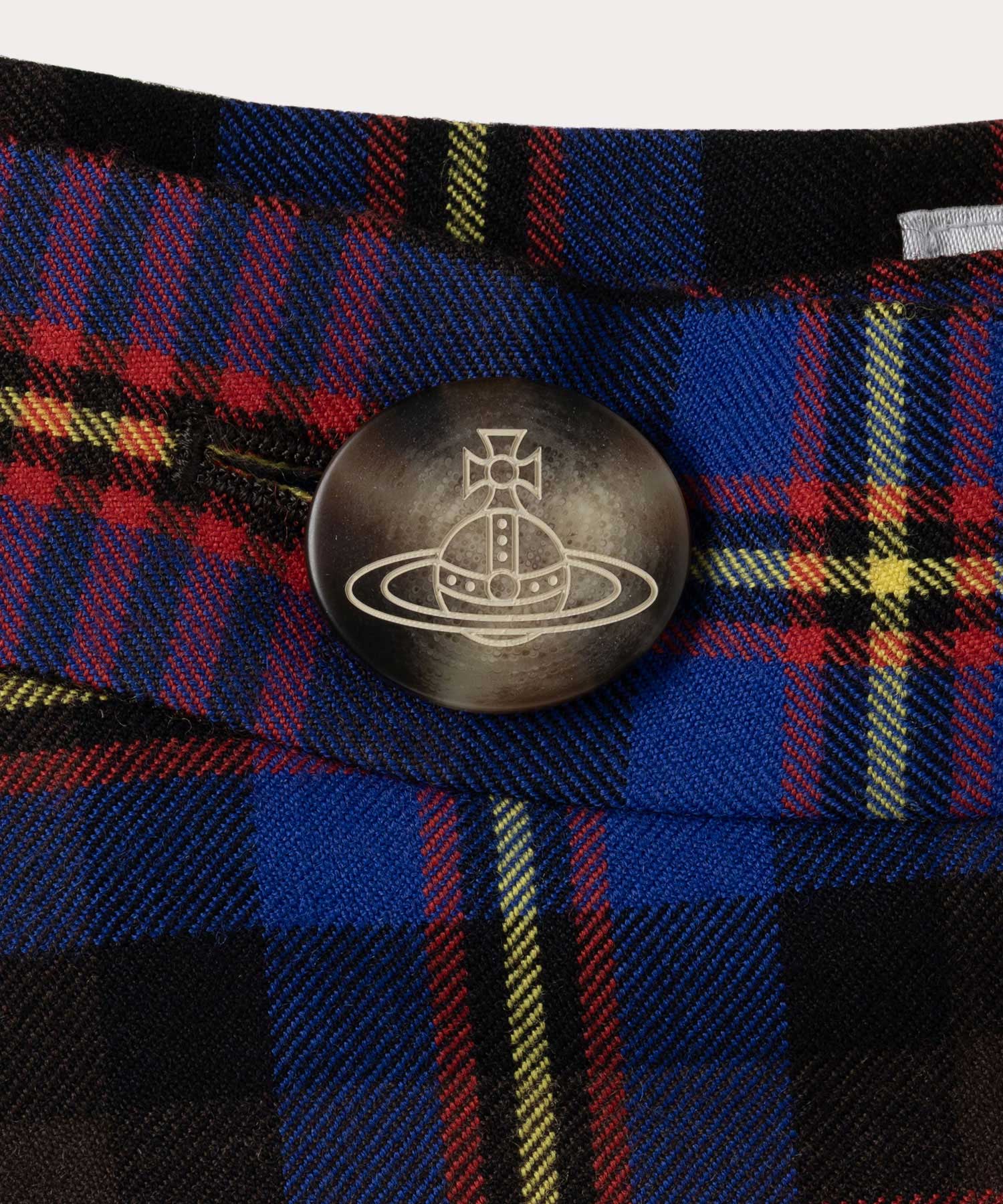 TARTAN CHECK ライディングスカート(ブルー)（レディース