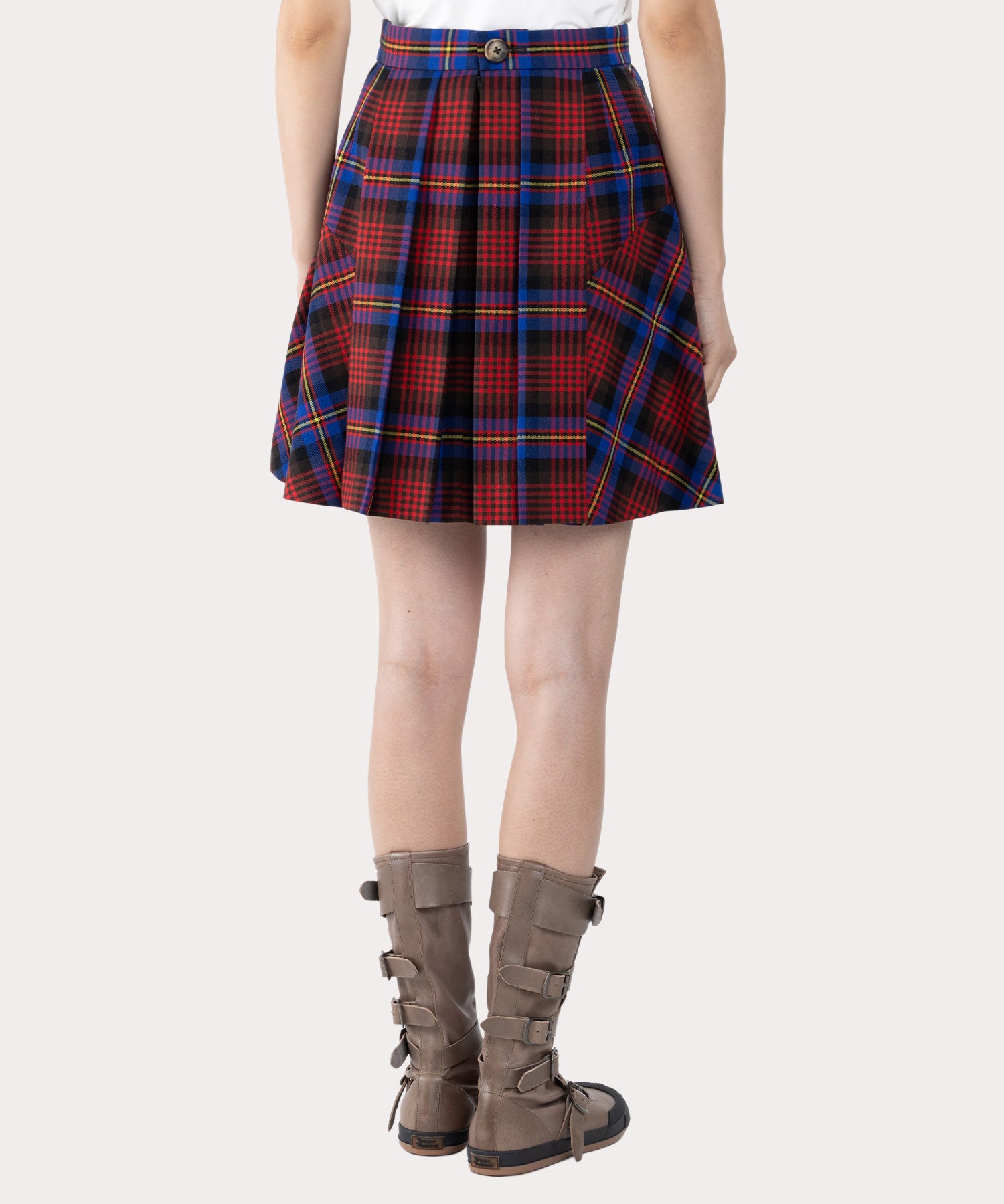 【Vivienne Westwood】タータンチェック　フレア　ミニスカート Vivienne Westwood】タータンチェック フレア ミニスカート