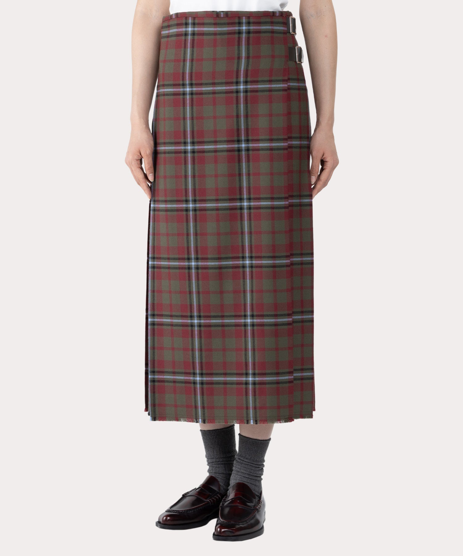 Vivienne Westwood キルトスカート TARTAN CHECK キルトバレリーナスカート(カーキ)（レディース