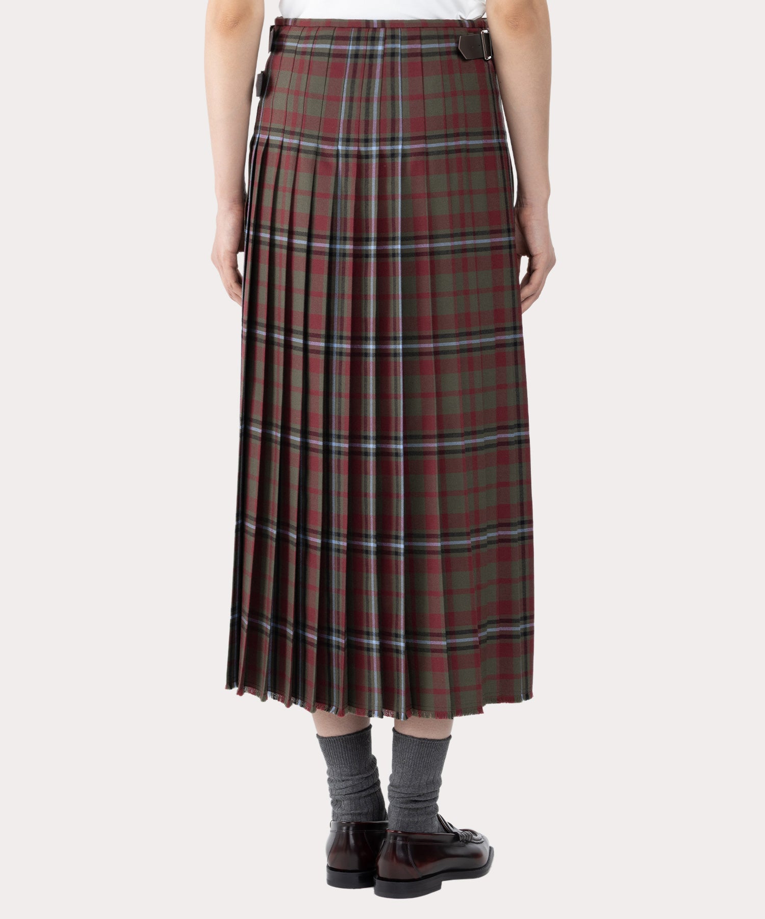 Vivienne Westwood キルトスカート TARTAN CHECK キルトバレリーナスカート(カーキ)（レディース