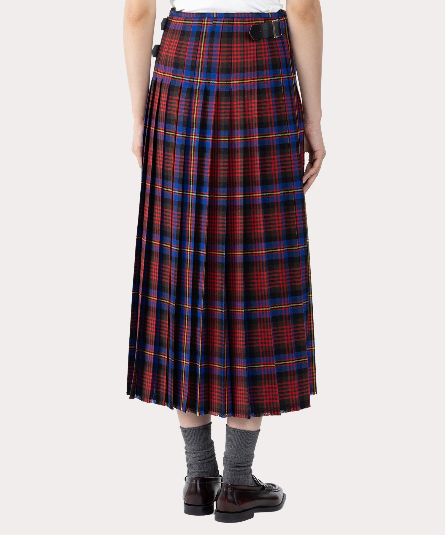 TARTAN CHECK キルトバレリーナスカート(ブルー)（レディース