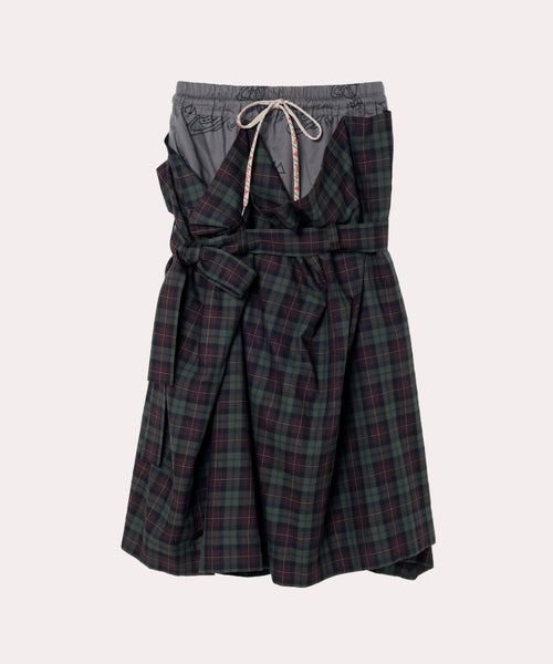 Vivienne Westwood1995年チェック柄スカート UK10 値下げ コットンビエラチェック スカート(グリーン)（レディース