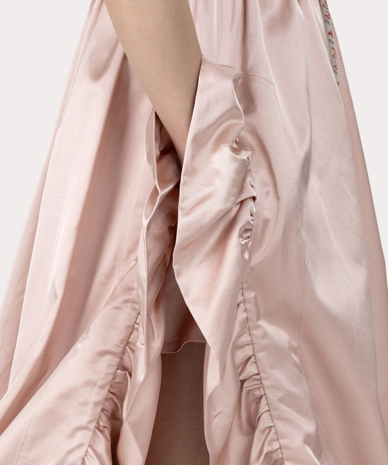 ギャザーフリル ロングスカート(ピンク系)（レディース）（1612252015