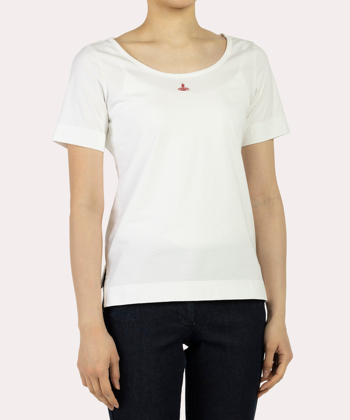 コットン天竺 ベーシックラウンドネックTシャツ