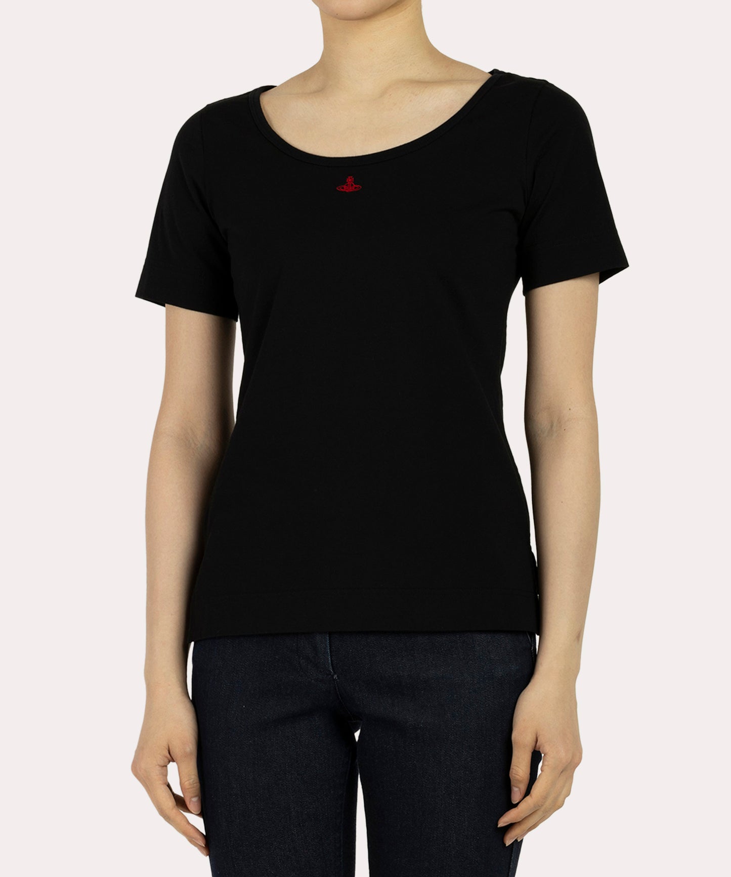 コットン天竺 ベーシックラウンドネックTシャツ