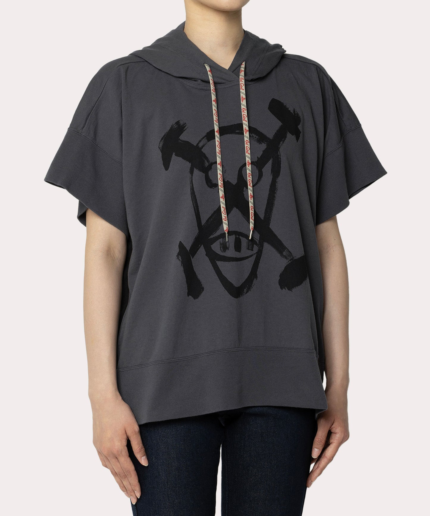 SKULL スリットフーディー