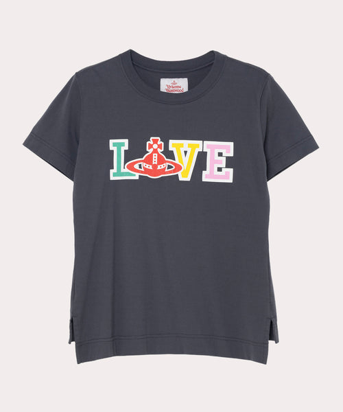 VARSITY LOVE クラシックTシャツ(グレー系)（レディース