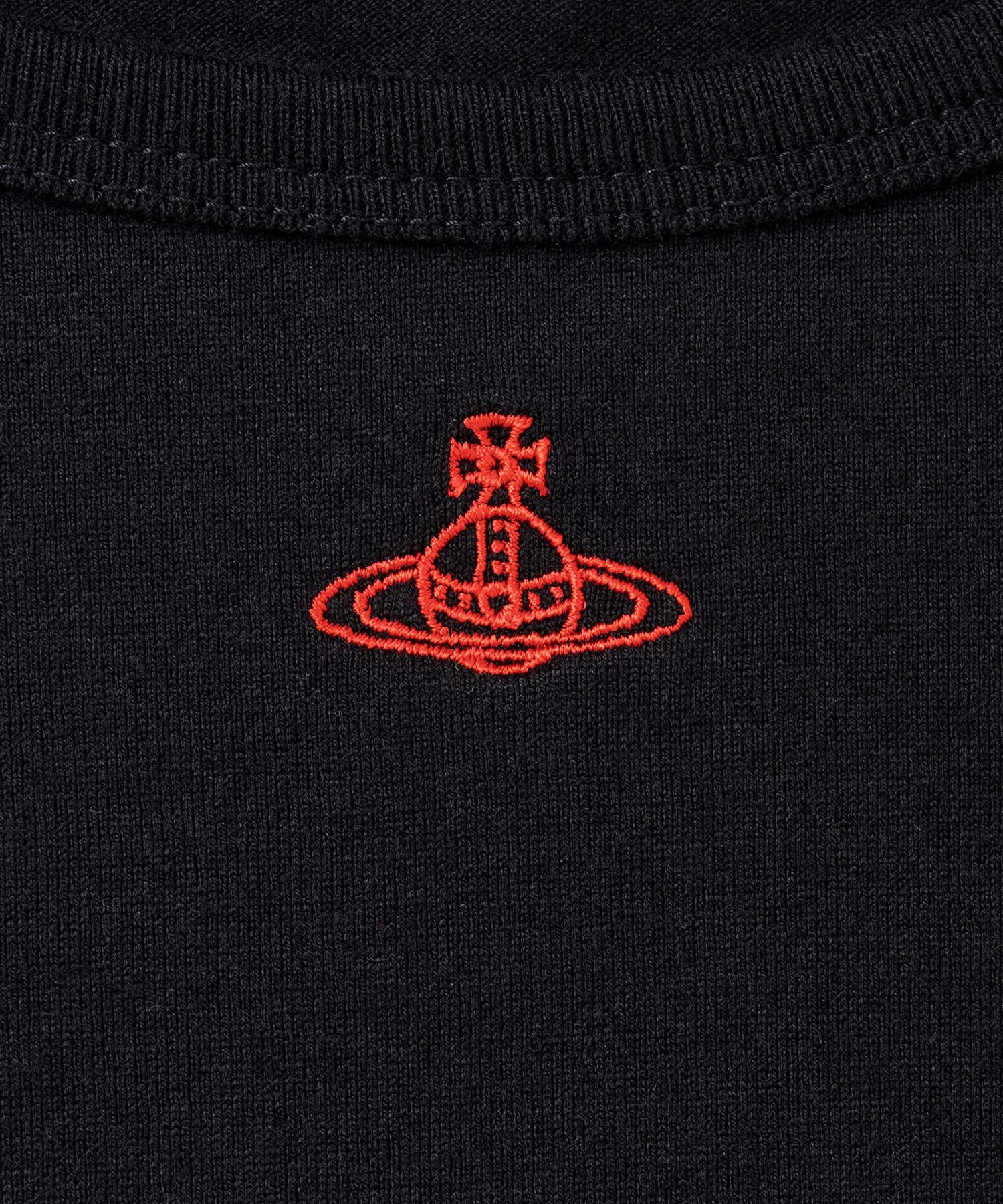 ベーシック ラウンドネック 長袖Tシャツ(ブラック)（レディース