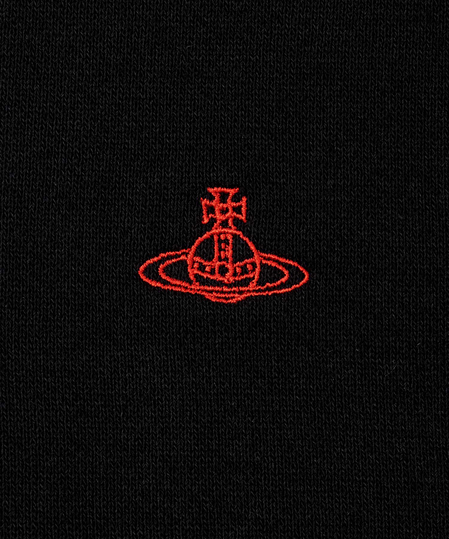 天竺ベーシック クルーネック 長袖Tシャツ(ブラック)（レディース