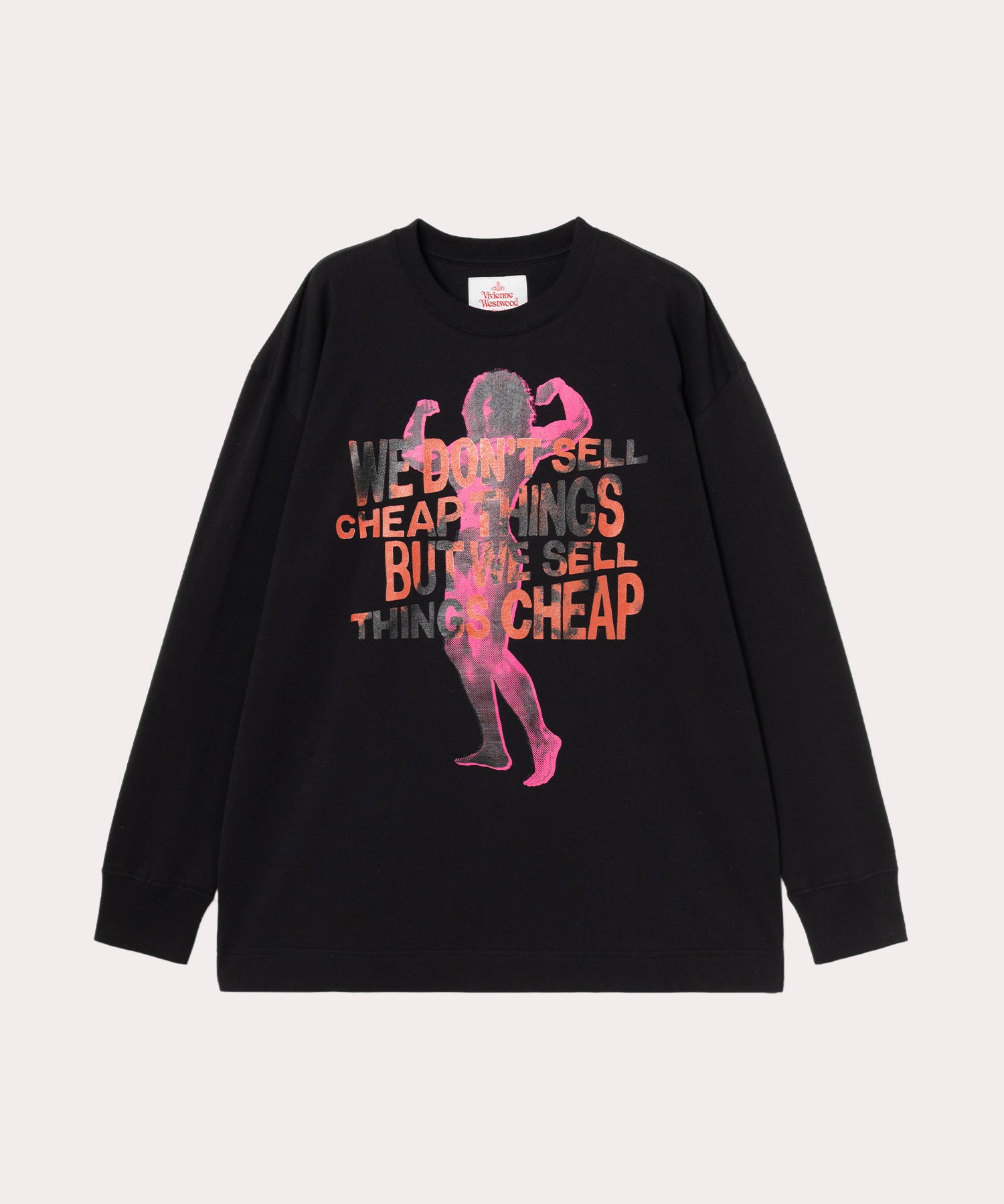 Body Builder 長袖Tシャツ(ブラック)（レディース）（1612352017