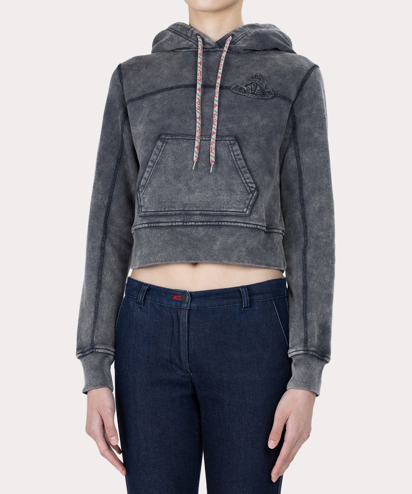 ケミカルウォッシュ コンパクトフーディ