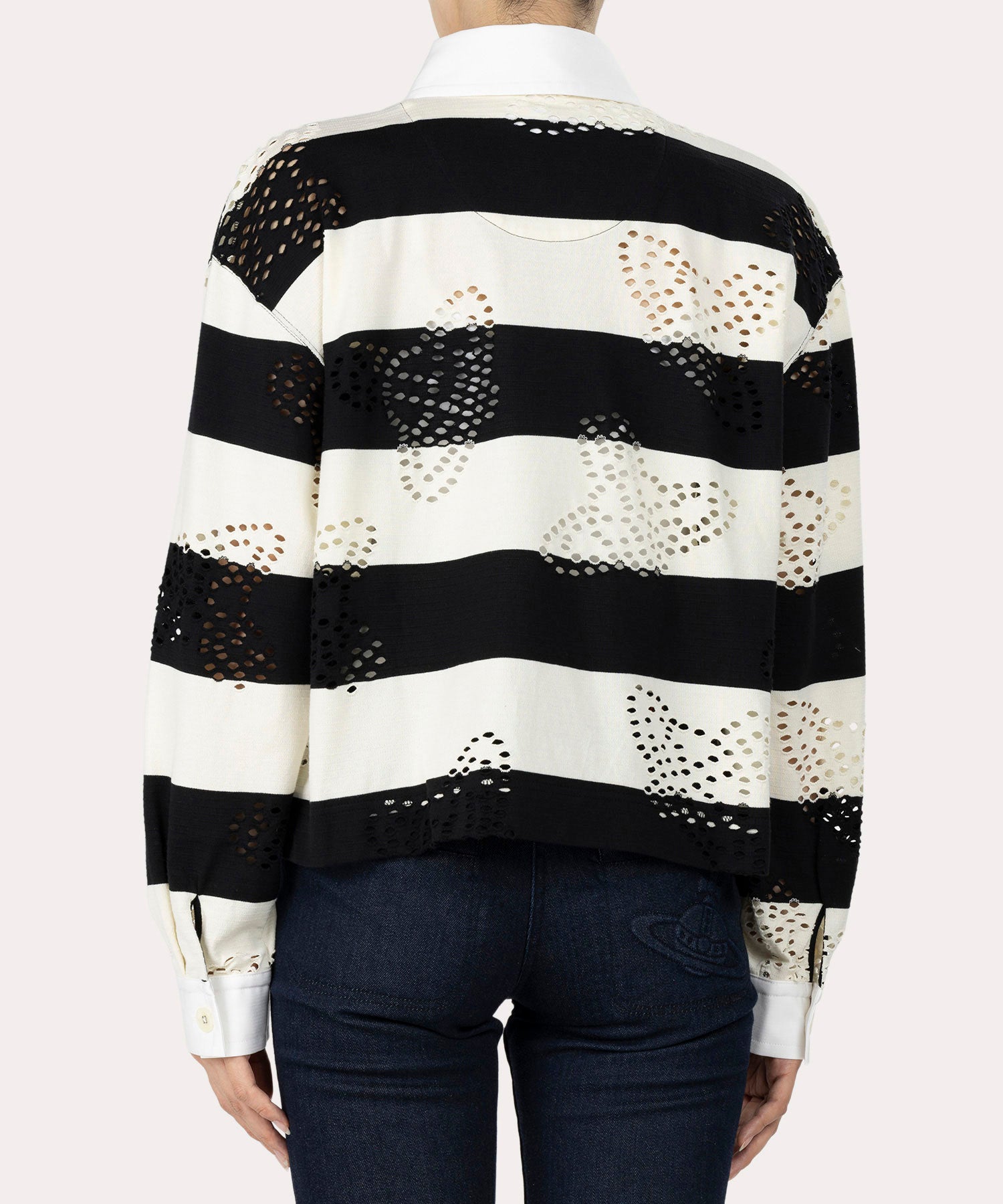 OVO ラグビーシャツ ドットORB ラグビーシャツ(ブラック系)（レディース）（1612352027