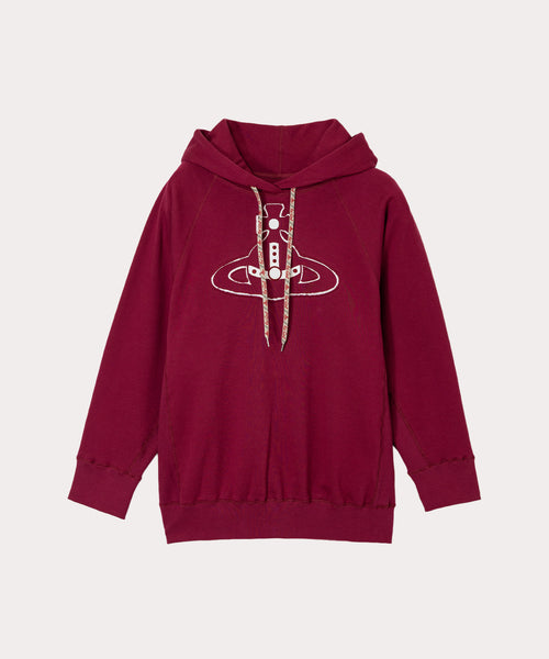 TRICK ORB SWEAT SHIRT バットウィングフーディー(レッド)（レディース