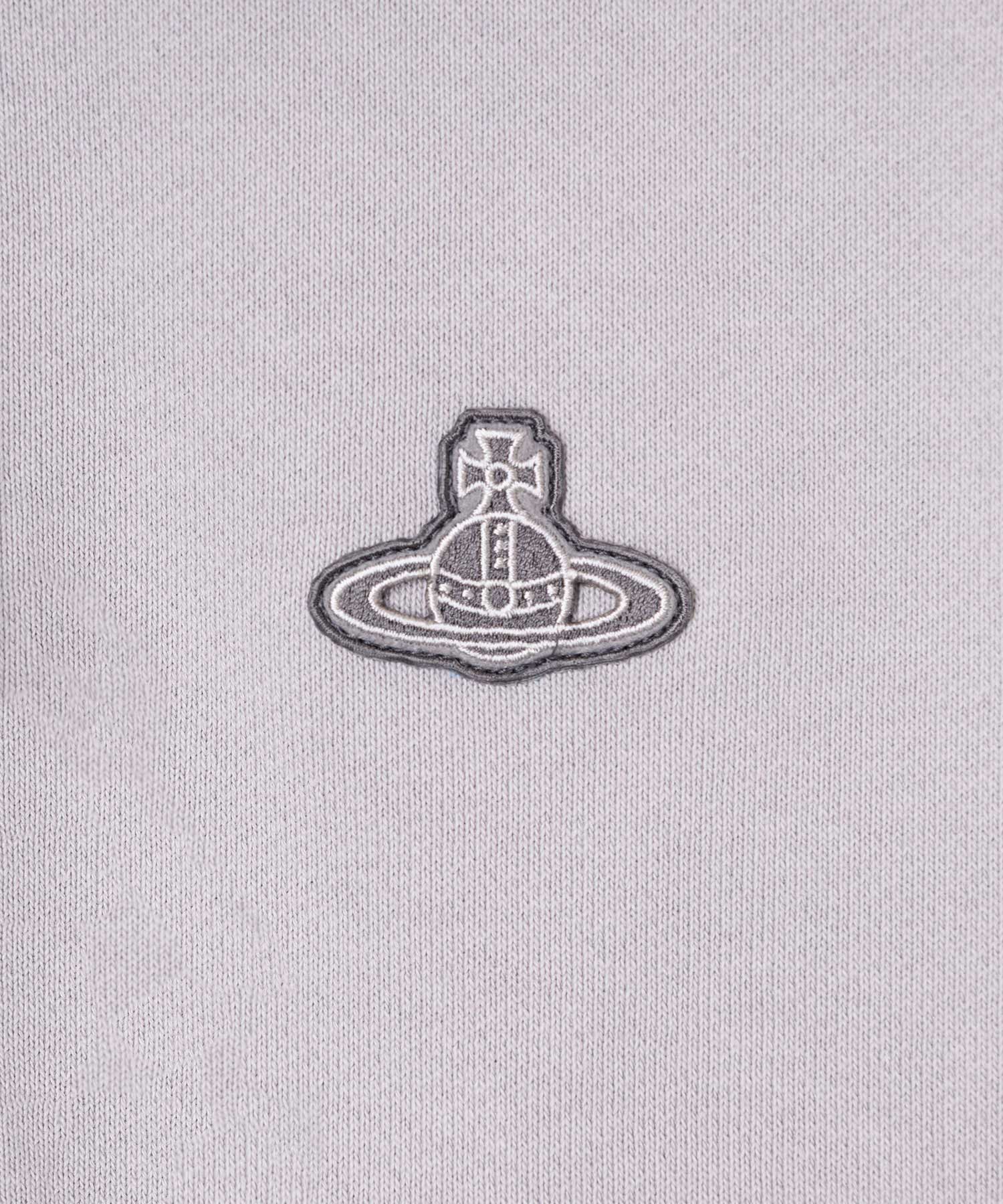 オーガニックBD裏毛 ポロ衿トップ(ライトグレー)（レディース